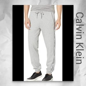 Calvin Klein Mens Side- Striped Jogger